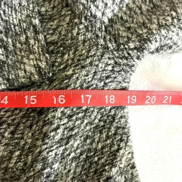 Sebby Heathered Gray Button Down Tie Waist Wool Blend Pea Coat Size L - Picture 15 of 16